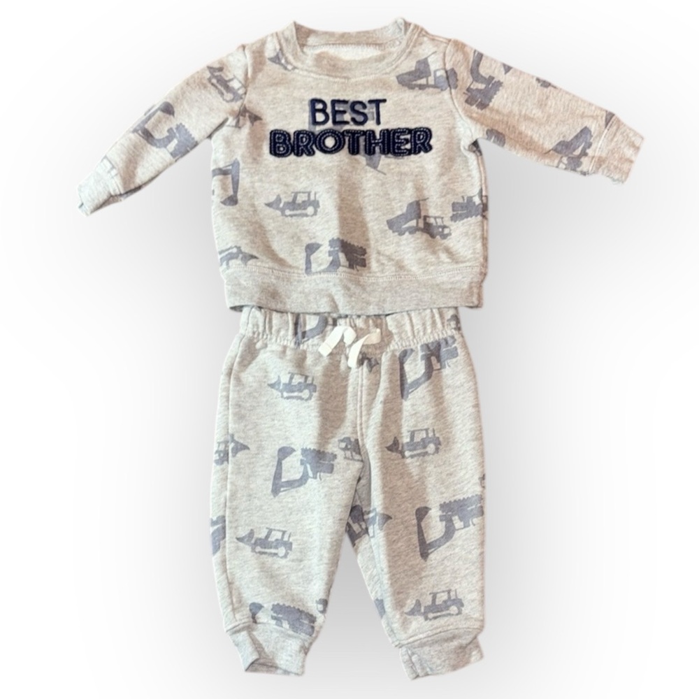 Carters Best Brother two piece shirt pants newborn infant boys outfit set